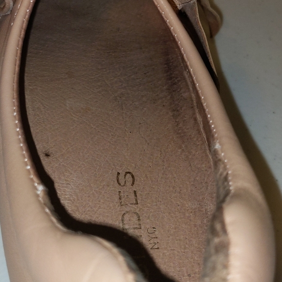 J/Slide Leather Bow  Platform Pink Sneakers - Picture 6 of 8